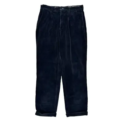Nautica Cord Trousers - 32? Waist Navy Cotton