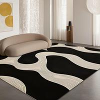 Abstract Line Pattern Carpet, Modern Minimalist Area Rug, Decorative Floor Mat for Home Living Room Bedroom, Home Decor