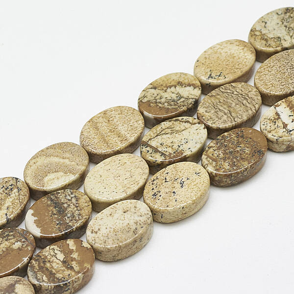 Natural Picture Jasper Beads Strands