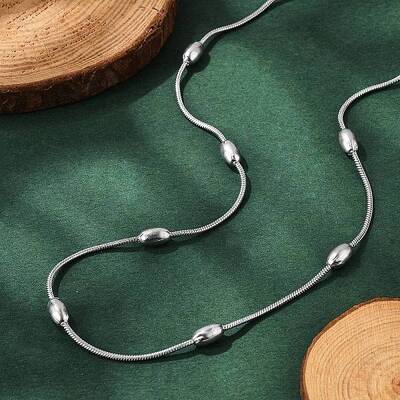 Non-Tarnish 304 Stainless Steel Snake Chain Necklaces