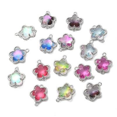 Brass Glass Connector Charms