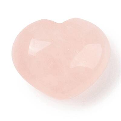 Natural Rose Quartz Love Heart Stone