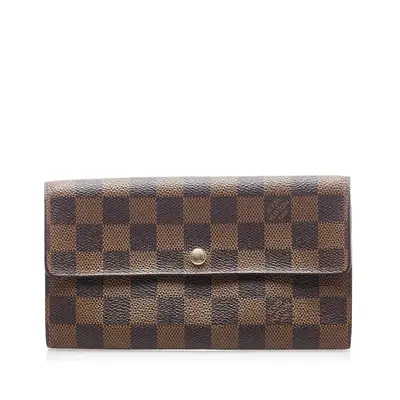 Pre-owned Louis Vuitton Damier Canvas small leather goods Ebene Sarah