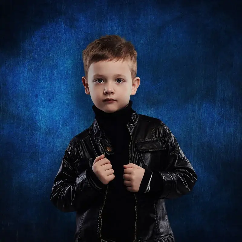 Deep Blue Cool Abstract Portrait Cloth Backdrops - Aperturee