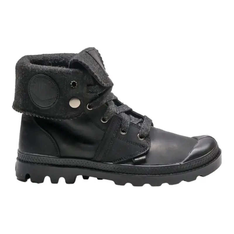 PALLADIUM Lace-Up Boots Black Synthetic Womens UK 5.5