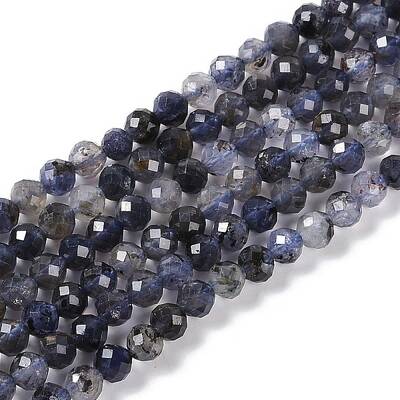 Natural Iolite Beads Strands