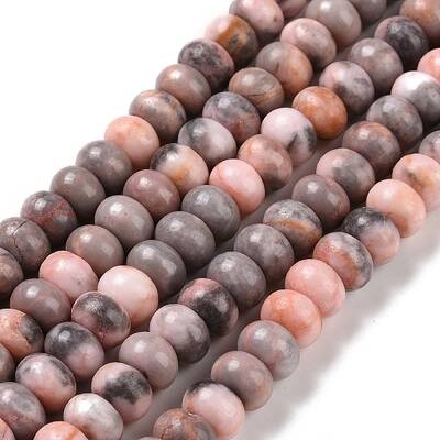 Natural Pink Zebra Jasper Beads Strands