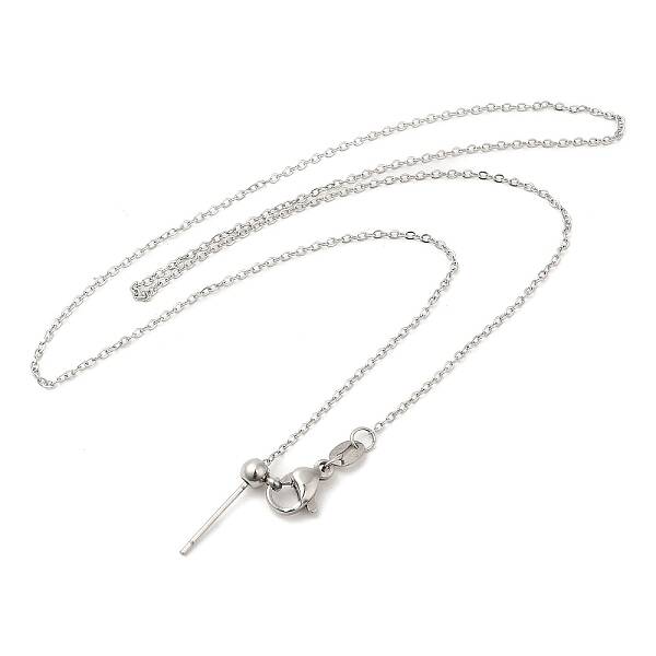 Non-Tarnish 304 Stainless Steel Cable Chain Necklace for Women
