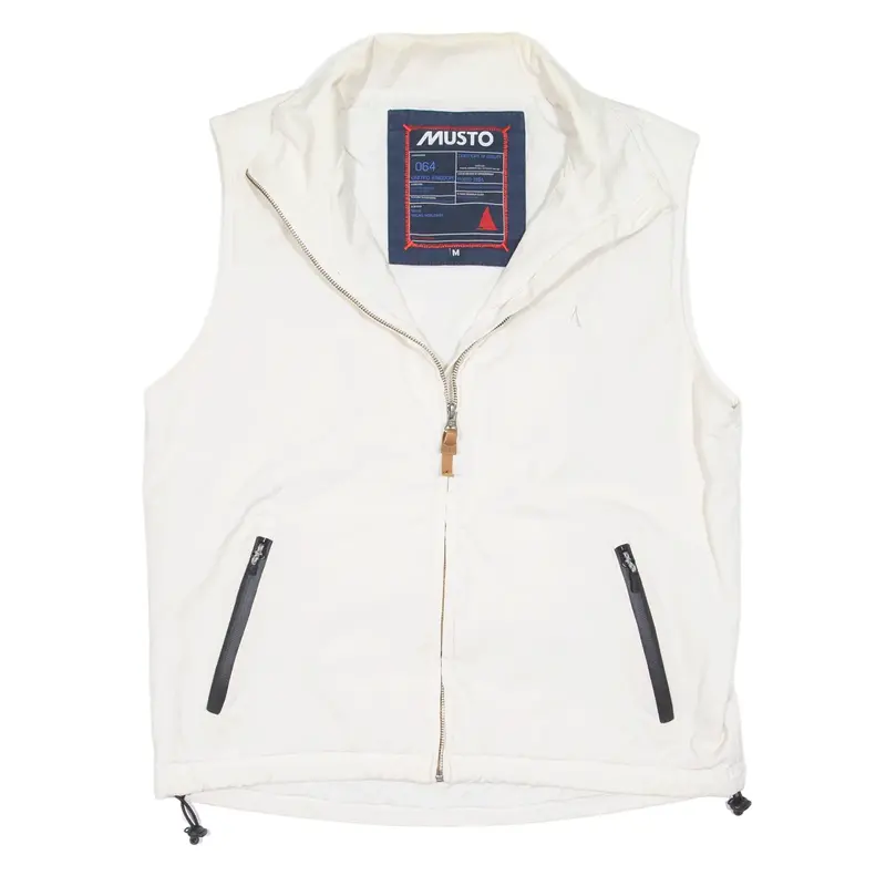 MUSTO Gilet White Mens M