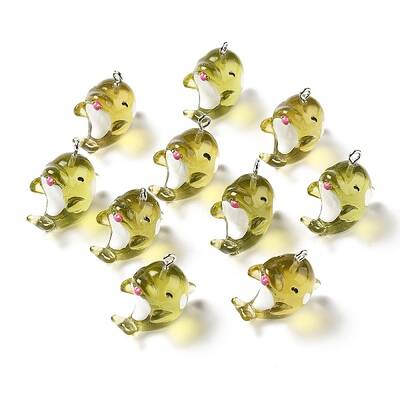 Marine Series Transparent Resin Pendants