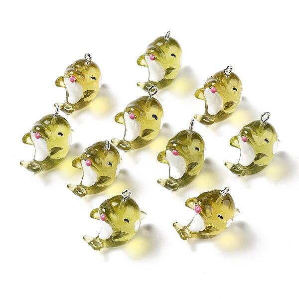 Marine Series Transparent Resin Pendants