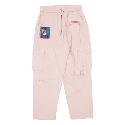 Cargo Trousers Pink Relaxed Tapered Womens W26 L26