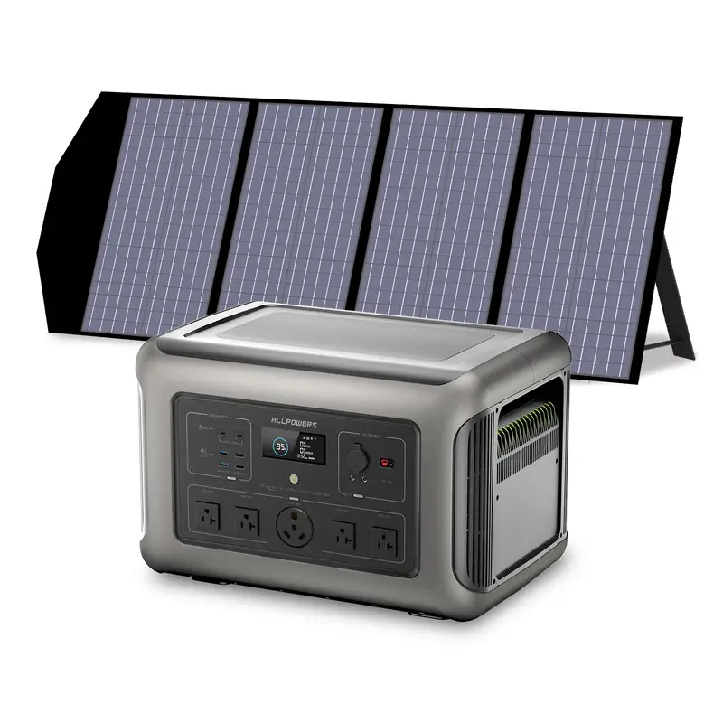 ALLPOWERS 3200W Solar Generator (R3500 + SP029 140W Solar Panel) R3500 + SP029 140W Solar Panel