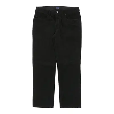 Trussardi Slim Fit Cord Trousers - 36W 28L Black Cotton