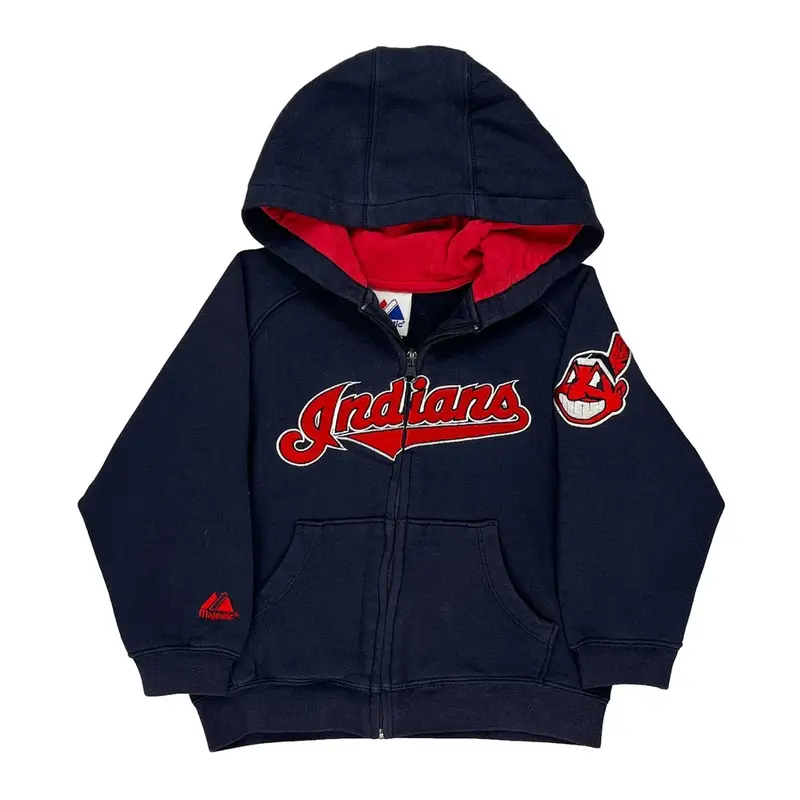 Age 5-6 Majestic Hoodie - 2XS Navy Cotton Blend