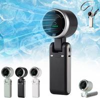 Portable Handheld Mini Turbo Fan, USB Rechargeable Travel Neck Fan with 5 Speeds, 4000mAh Battery & 15000RPM Speed, Up to 12 ...