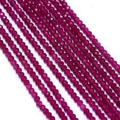 Natural White Jade Bead Strands