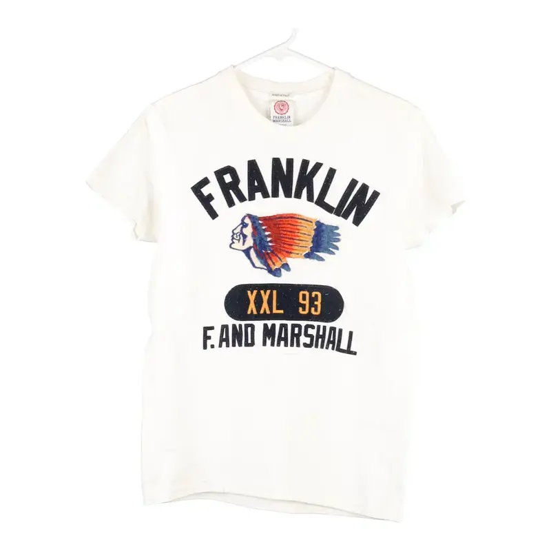 Age 18-20 Franklin & Marshall T-Shirt - Small White Cotton
