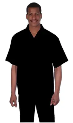 Mens Walking Suits Casual Two Piece Sets Summer Short Sleeve Shirt & Pants Casual Two Piece Mens Walking Outfit For Sale Pant...