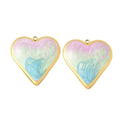 304 Stainless Steel Enamel Pendants