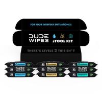 DUDE Wipes Stool Kit- 9 Packs, 432 Flushable Wipes -- Mint Chill, Shea Butter, & Unscented - Extra Large & Septic Safe