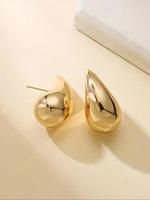 Elegant Water Drop Shaped Stud Earrings, Summer 2024 Fashionable Jewelry for Women, Female Classic Fashion Accessories for ...