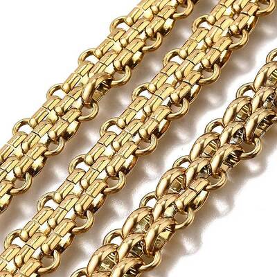 Ion Plating(IP) 304 Stainless Steel Woven Link Chains