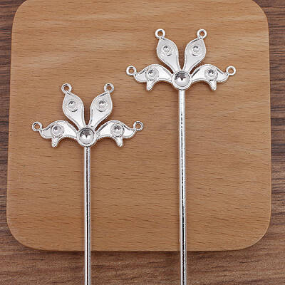 Flower Alloy Hair Sticks Findiong