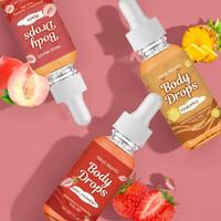 Fruit Flavor Body Massage Oil, Moisturizing Body Care Oil, Hydrating Body Skin Care Product for Women & Men, Scented Body Oi...