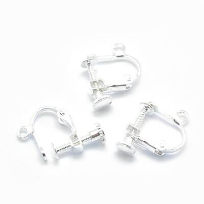 Racking Plated Brass Clip-on Earring Findings