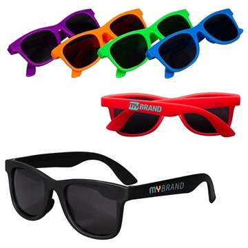 250 Customized Youth Single-Tone Matte Sunglasses - UV400 & BPA ...