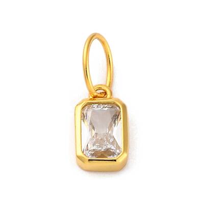 925 Sterling Silver Cubic Zirconia Charms