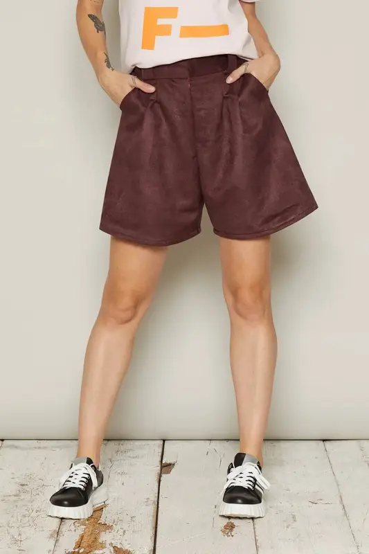 Kylie Shorts (Burgundy) | size: L