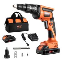 VEVOR Drywall Screw Gun, 20V Max Drywall Screwgun, 4200RPM Brushless Cordless Drywall Gun Kit with 2 Battery Packs, Charger, ...