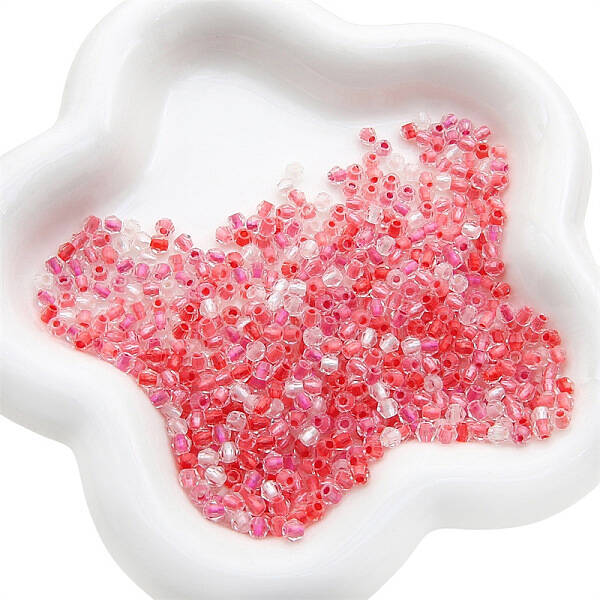 100Pcs Transparent Glass Beads