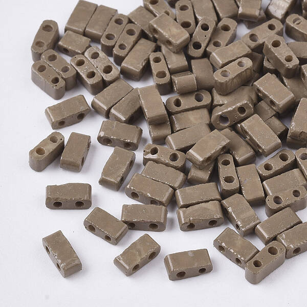2-Hole Baking Paint Glass Seed Beads