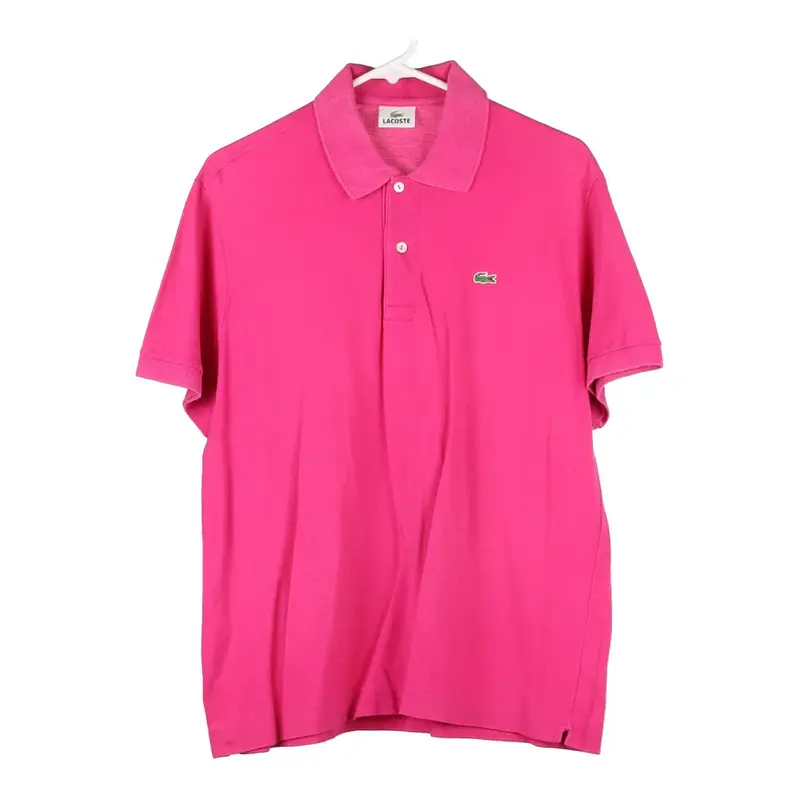 Lacoste Polo Shirt - Medium Pink Cotton