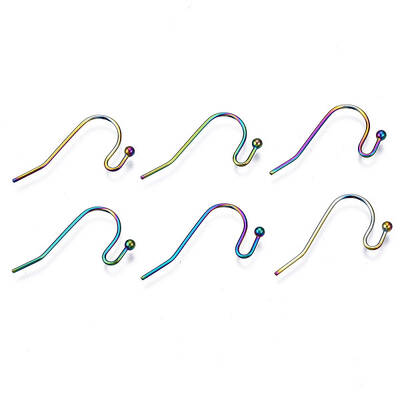 Ion Plating(IP) 304 Stainless Steel French Earring Hooks