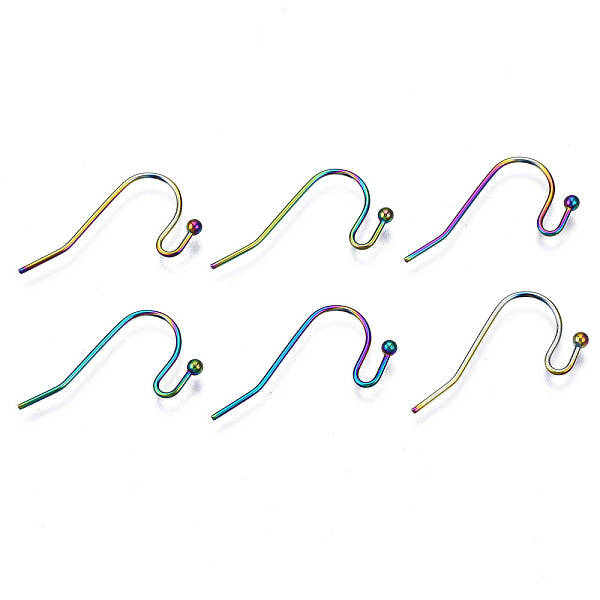 Ion Plating(IP) 304 Stainless Steel French Earring Hooks