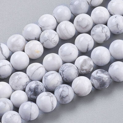 Natural Howlite Beads Strands