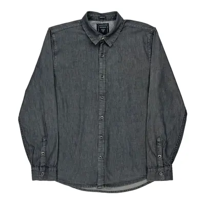Guess Denim Shirt - Medium Grey Cotton