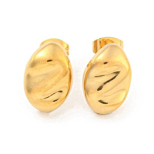 Oval 304 Stainless Steel Ear Studs
