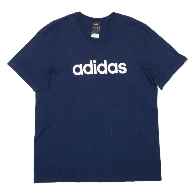 ADIDAS Mens T-Shirt Blue XL
