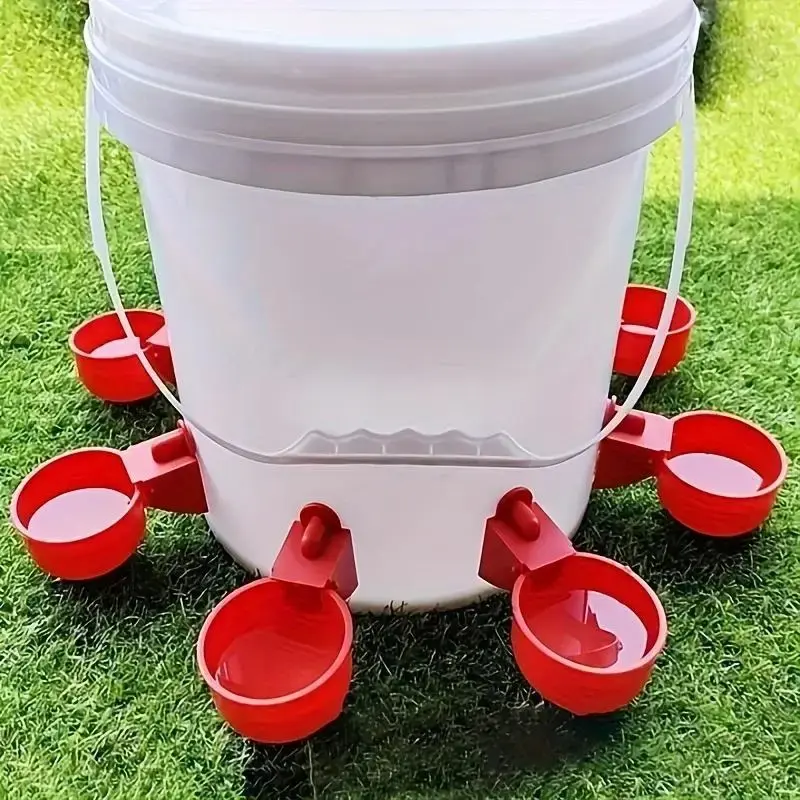 Automatic Chicken Water Dispenser, 12pcs/set Durable Self Stop Feeder, Suitable for Chicken Farms, Easy To Install, Suitable ...