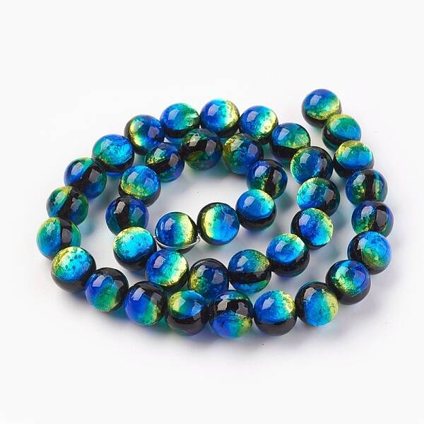 Handmade Silver Foil Glass Lampwork Beads