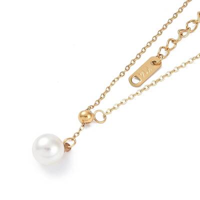 Ion Plating(IP) 304 Stainless Steel Cable Chain Necklaces