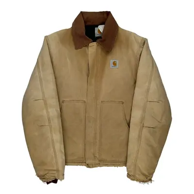 Workwear Carhartt Jacket - Medium Beige Cotton | Size: medium