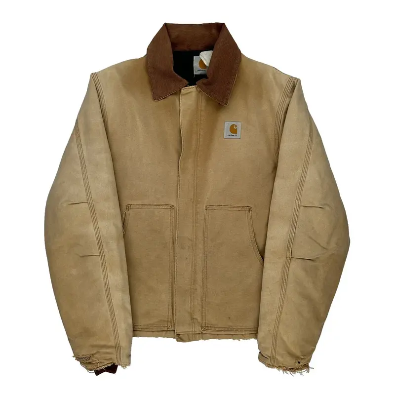 Workwear Carhartt Jacket - Medium Beige Cotton | Size: medium