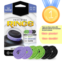 Precision Rings for PlayStation 4,PS5, Xbox One, XBX, Switch Pro & ScufController (Black/Purple/Green)-Aim AssistMotion Contr...