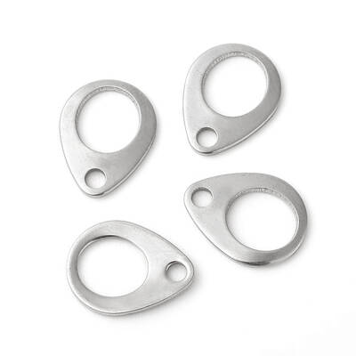 Non-Tarnish 201 Stainless Steel Chain Tabs